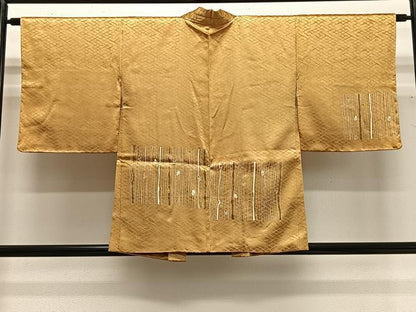 平和屋着物∞銀座　志ま亀　羽織　草花文　金彩　たとう紙付き　正絹　逸品　未使用　CABG3711ua