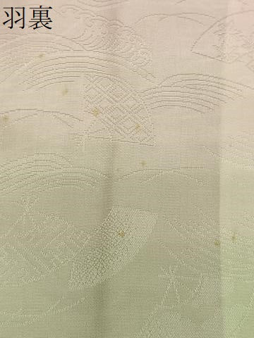 平和屋着物∞銀座　志ま亀　羽織　草花文　金彩　たとう紙付き　正絹　逸品　未使用　CABG3711ua