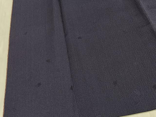 平和屋着物∞道中着　舞桜地紋　濃鼠色　正絹　逸品　CABI9559ua