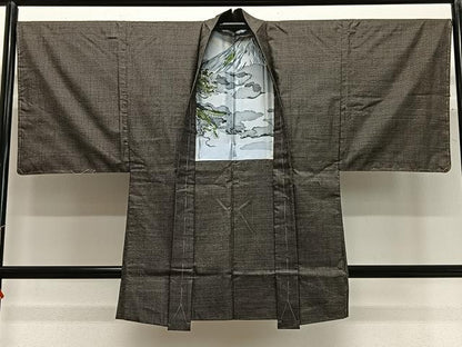 平和屋着物＃男性　長羽織　本場大島紬　100亀甲　総詰め　正絹　逸品　未使用　CABG3717ua