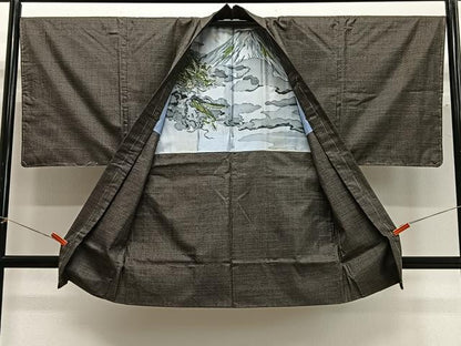 平和屋着物＃男性　長羽織　本場大島紬　100亀甲　総詰め　正絹　逸品　未使用　CABG3717ua