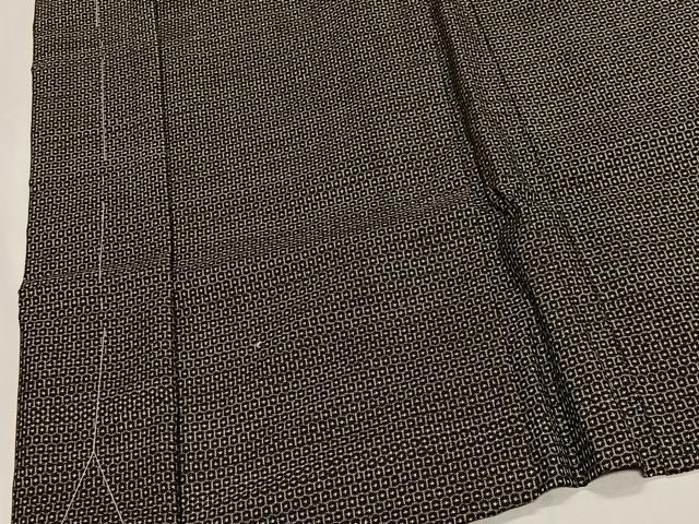 平和屋着物＃男性　長羽織　本場大島紬　100亀甲　総詰め　正絹　逸品　未使用　CABG3717ua