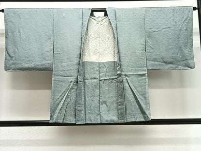 平和屋着物＃羽織　地紋起こし　枝花文　正絹　逸品　未使用　CABG3720ua