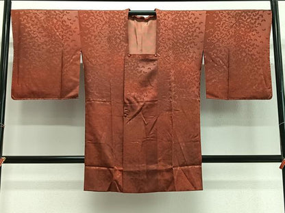 平和屋着物＃道行コート　舞蝶地紋　暈し染め　ロング丈　正絹　逸品　未使用　CABG3721ua
