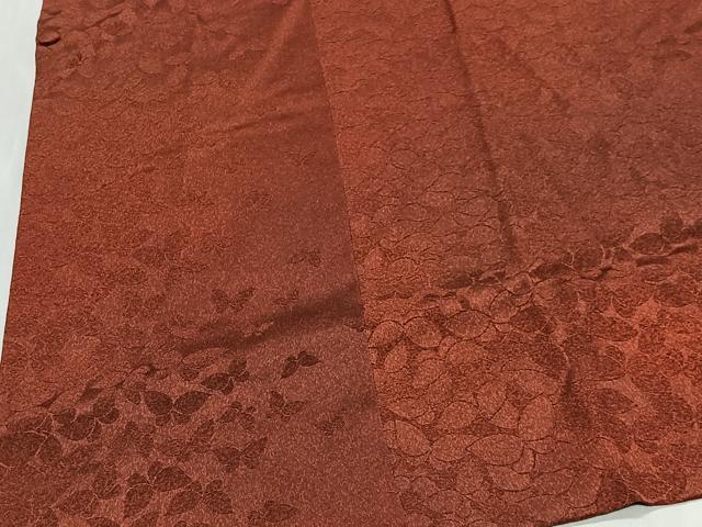 平和屋着物＃道行コート　舞蝶地紋　暈し染め　ロング丈　正絹　逸品　未使用　CABG3721ua