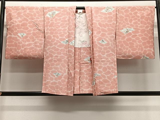 平和屋着物＃地紋起こし　草花文　正絹　逸品　CABG3722ua