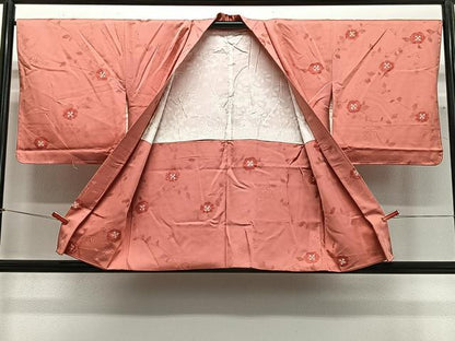 平和屋着物＃羽織　地紋起こし　枝花文　正絹　逸品　未使用　CABG3723ua