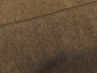 平和屋着物＃道行コート　紬地　黄枯茶色　正絹　逸品　CABG3741ua