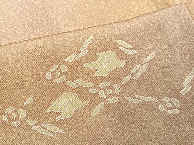 平和屋着物＃羽織　花鳥文　たたき染め　正絹　逸品　CABG3748ua
