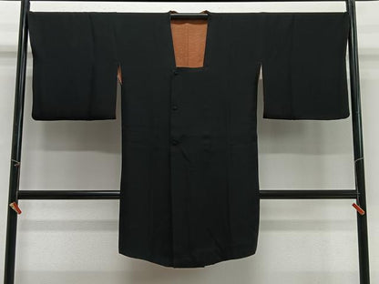 平和屋着物＃道行コート　リバーシブル　霞文　暈し染め　ロング丈　正絹　逸品　CABG3751ua