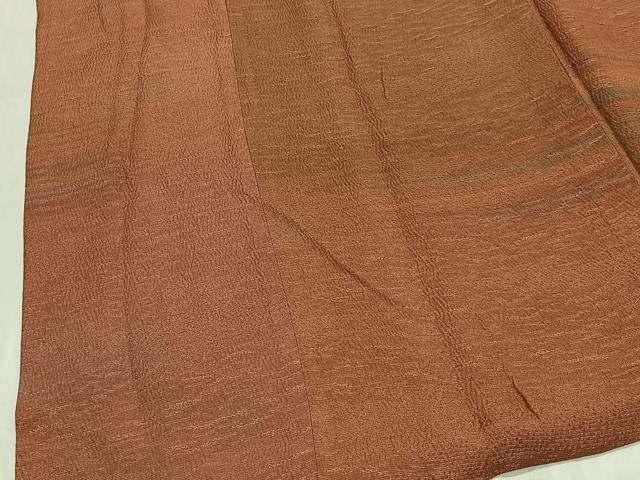 平和屋着物＃道行コート　リバーシブル　霞文　暈し染め　ロング丈　正絹　逸品　CABG3751ua