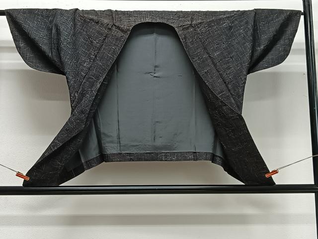 平和屋着物＃男性　和装コート　葉尽くし　CABG3752ua