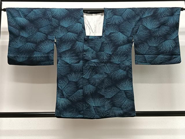平和屋着物＃道行コート　草木文　正絹　逸品　CABG3764ua