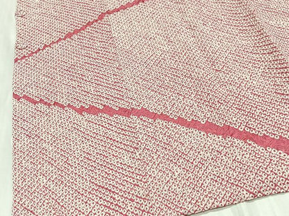 平和屋着物＃道行コート　総絞り　笹竹文　正絹　逸品　未使用　CABG3765ua