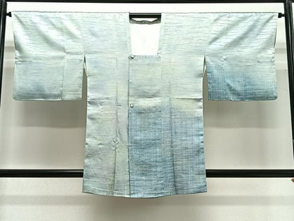 平和屋着物＃道行コート　総刺繍　草花文　暈し染め　正絹　逸品　CABG3772ua