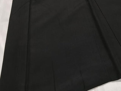 平和屋着物∞男性　長羽織　黒紋付　羽裏：利休白茶色　正絹　逸品　CABG3793ua