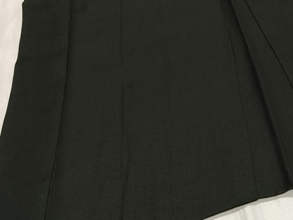 平和屋着物∞男性　長羽織　黒紋付　羽裏：人物文　正絹　逸品　CABG3794ua