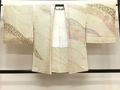 平和屋着物∞羽織　総絞り　流水吉祥文　正絹　逸品　CABG3798ua