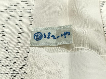 平和屋着物∞羽織　本場大島紬　白大島　麻の葉文様　ほていや扱い　正絹　逸品　未使用　CABG3799ua