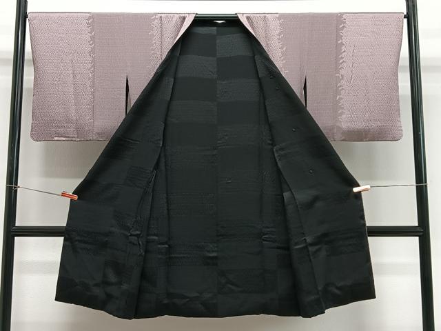 平和屋着物∞道行コート　リバーシブル　霞文　暈し染め　ロング丈　ますいわ屋扱い　正絹　逸品　CABG3804ua