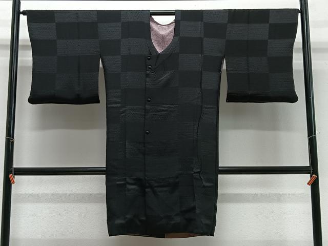 平和屋着物∞道行コート　リバーシブル　霞文　暈し染め　ロング丈　ますいわ屋扱い　正絹　逸品　CABG3804ua
