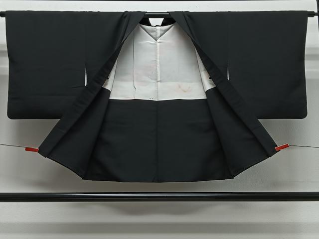 平和屋着物＃羽織　駒刺繍　鼓吉祥文　黒地　金彩　正絹　逸品　CABG3812ua