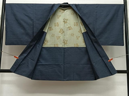 平和屋着物＃男性　羽織　本場大島紬　80亀甲　総詰め　正絹　逸品　CABG3814ua