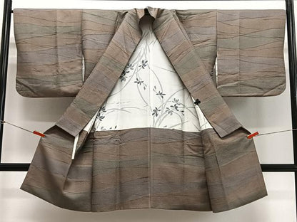 平和屋着物∞道中着　霞文　ロング丈　正絹　逸品　CABG3820ua