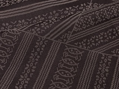 平和屋着物＃道行コート　切嵌献上文　ロング丈　正絹　逸品　CABG3822ua