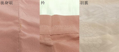 平和屋着物＃羽織　珊瑚色　正絹　逸品　CABG3830ua