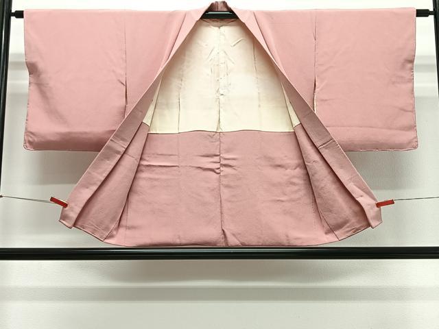 平和屋着物＃羽織　珊瑚色　正絹　逸品　CABG3830ua