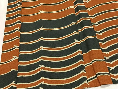 平和屋着物＃羽織　横段文　正絹　逸品　CABG3834ua