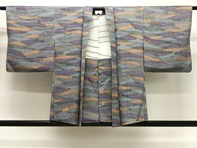 平和屋着物＃羽織　霞文　暈し染め　正絹　逸品　CABG3848ua