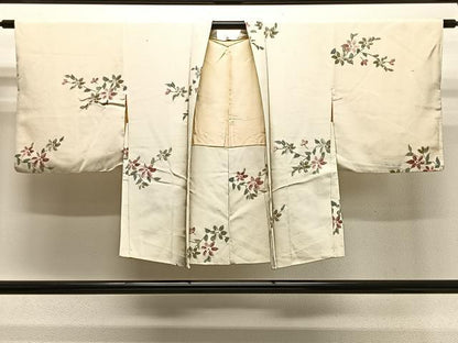 平和屋着物＃羽織　枝桜　暈し染め　正絹　逸品　CABG3864ua