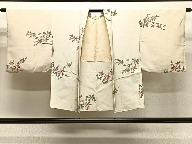平和屋着物＃羽織　枝桜　暈し染め　正絹　逸品　CABG3864ua