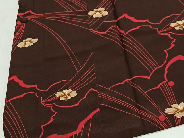 平和屋着物＃道行コート　舞花文　正絹　逸品　CABG3865ua