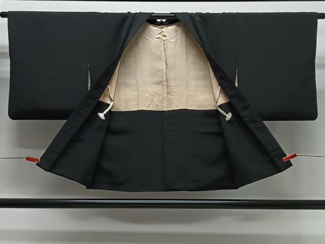 平和屋着物＃羽織　風景文　黒地　金銀糸　正絹　逸品　CABG3872ua