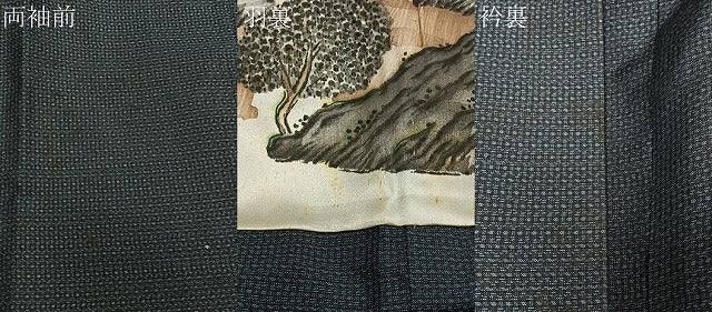 平和屋着物＃男性　長羽織　本場大島紬　亀甲文　正絹　逸品　CABG3880ua
