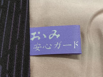 平和屋着物∞道中着　立涌文様　ロング丈　正絹　逸品　CABG3888ua