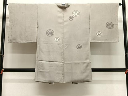 平和屋着物∞長羽織　渦巻き　暈し染め　正絹　逸品　未使用　CABG3890ua