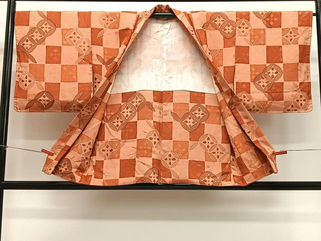 平和屋着物＃羽織 地紋起こし 七宝文 正絹 逸品 CABG3968ua