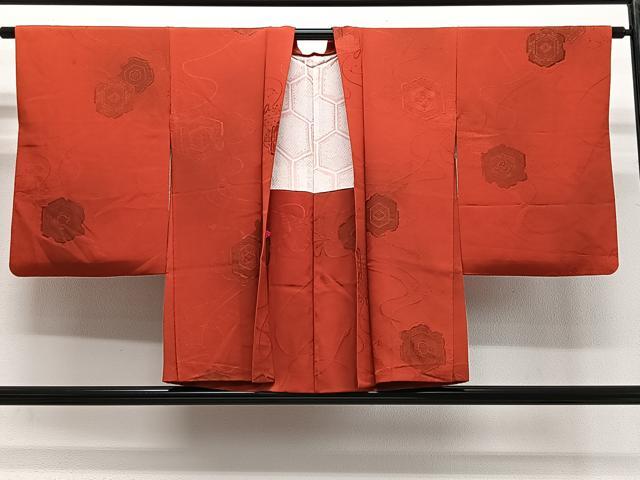 平和屋着物＃羽織 地紋起こし 鏡裏花文 正絹 逸品 CABG3974ua