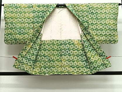 平和屋着物＃羽織 総絞り 亀甲文 正絹 逸品 CABG3985ua