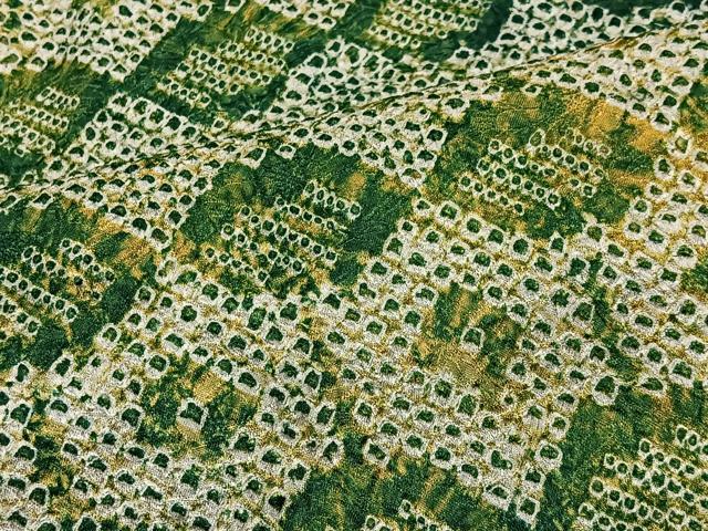 平和屋着物＃羽織 総絞り 亀甲文 正絹 逸品 CABG3985ua
