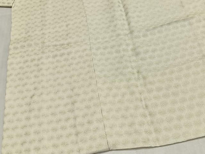 平和屋着物＃道中着 単衣 霞文 黄金糸 ロング丈 正絹 逸品 CABG3991ua
