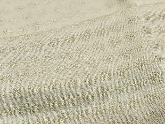 平和屋着物＃道中着 単衣 霞文 黄金糸 ロング丈 正絹 逸品 CABG3991ua