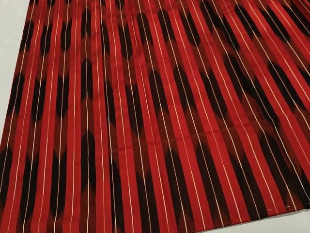 平和屋着物＃道行コート 雨コート 矢羽間道 ロング丈 正絹 逸品 CABG3993ua