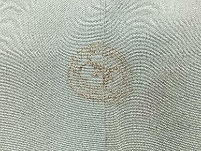平和屋着物＃羽織　舞扇花文　寿光織　金銀糸　正絹　逸品　CABG3999ua