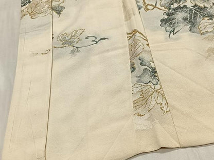 平和屋着物＃羽織　寿光織　蔦の葉文　金銀糸　正絹　逸品　CABG4000ua