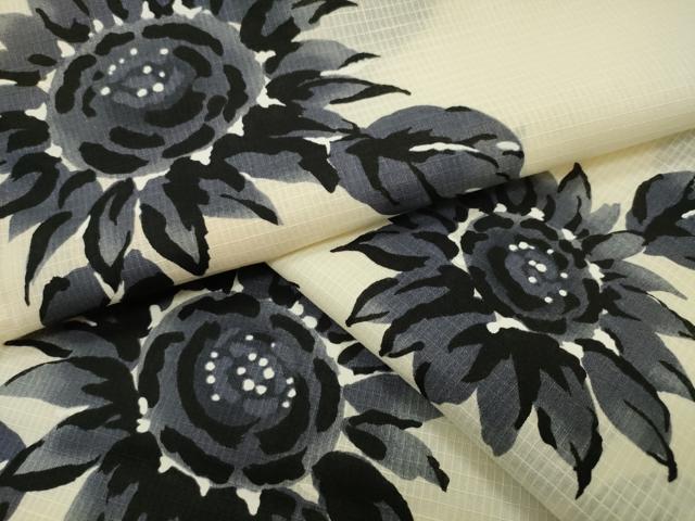 平和屋着物∴夏物 綿紅梅 浴衣 ひまわり 綿 逸品 CABG4020gh